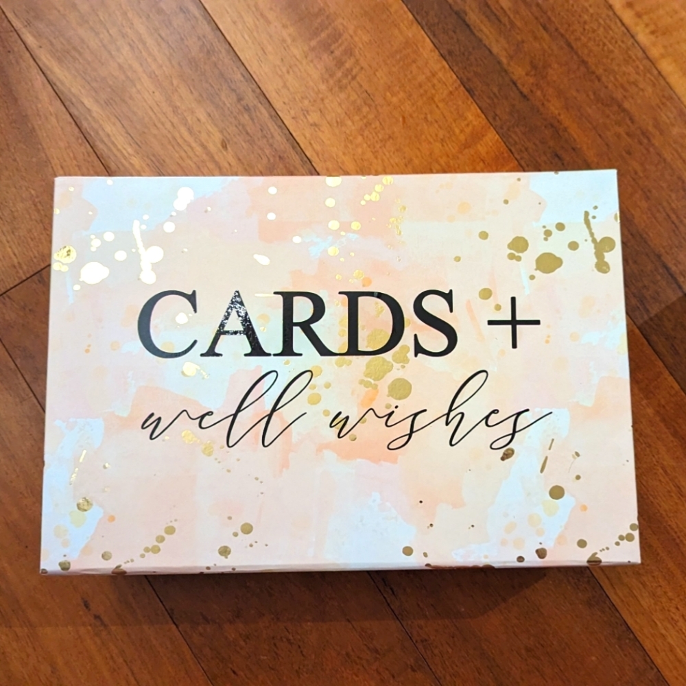 Like-New "Cards + Well Wishes" Wedding Gift Box